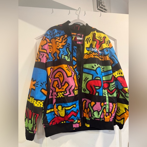 Keith Haring x Members only Graphic Bomber Jacket